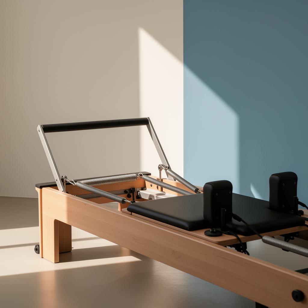 Reformer equipment in the Redefined studio in Dedham, Massachusetts
